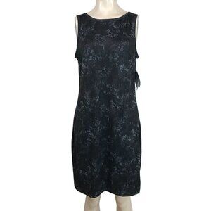 COLUMBIA - WOMEN'S MEDIUM - BLACK OMNI-FREEZE CHILL RIVER PRINTED DRESS